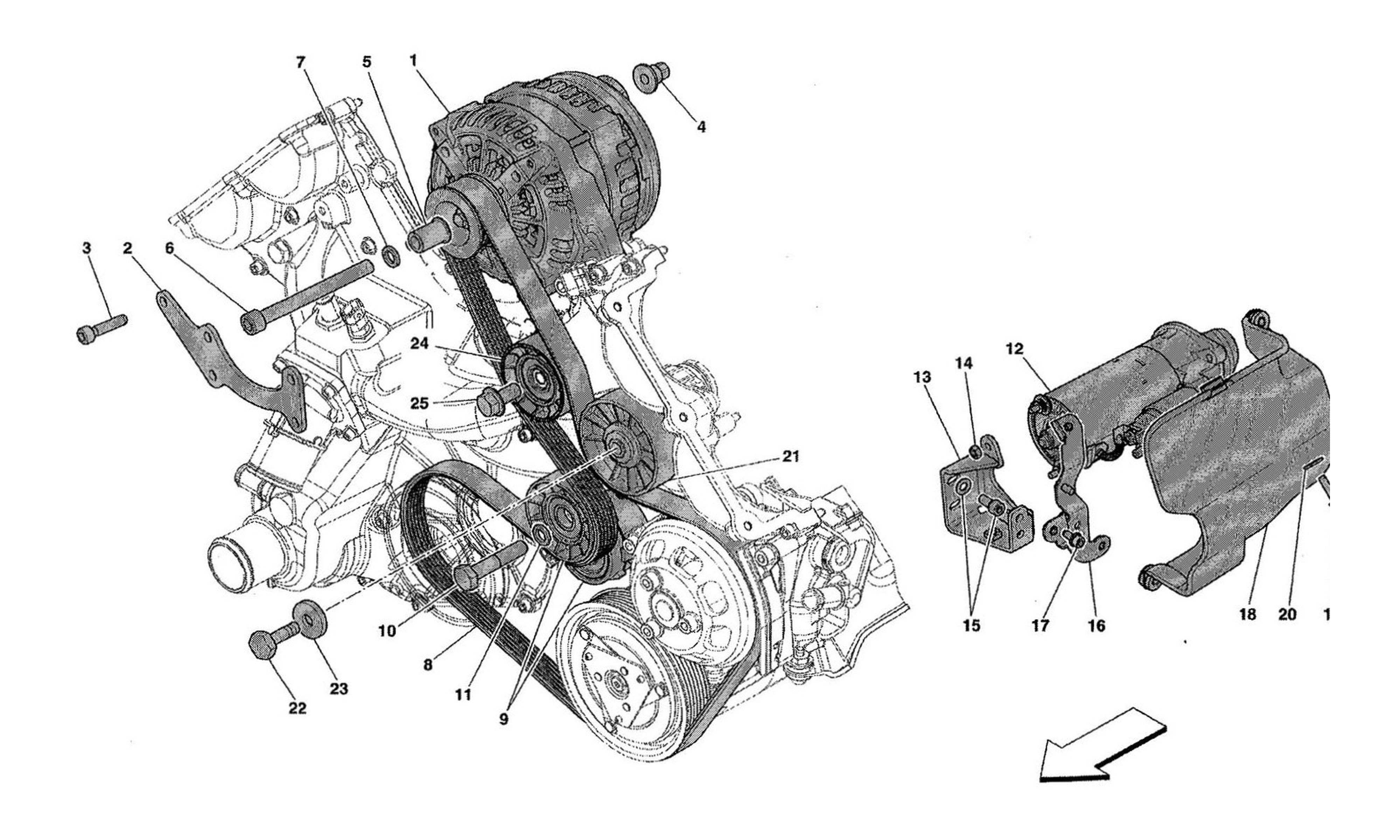 Schematic: Alternator - Starter Motor