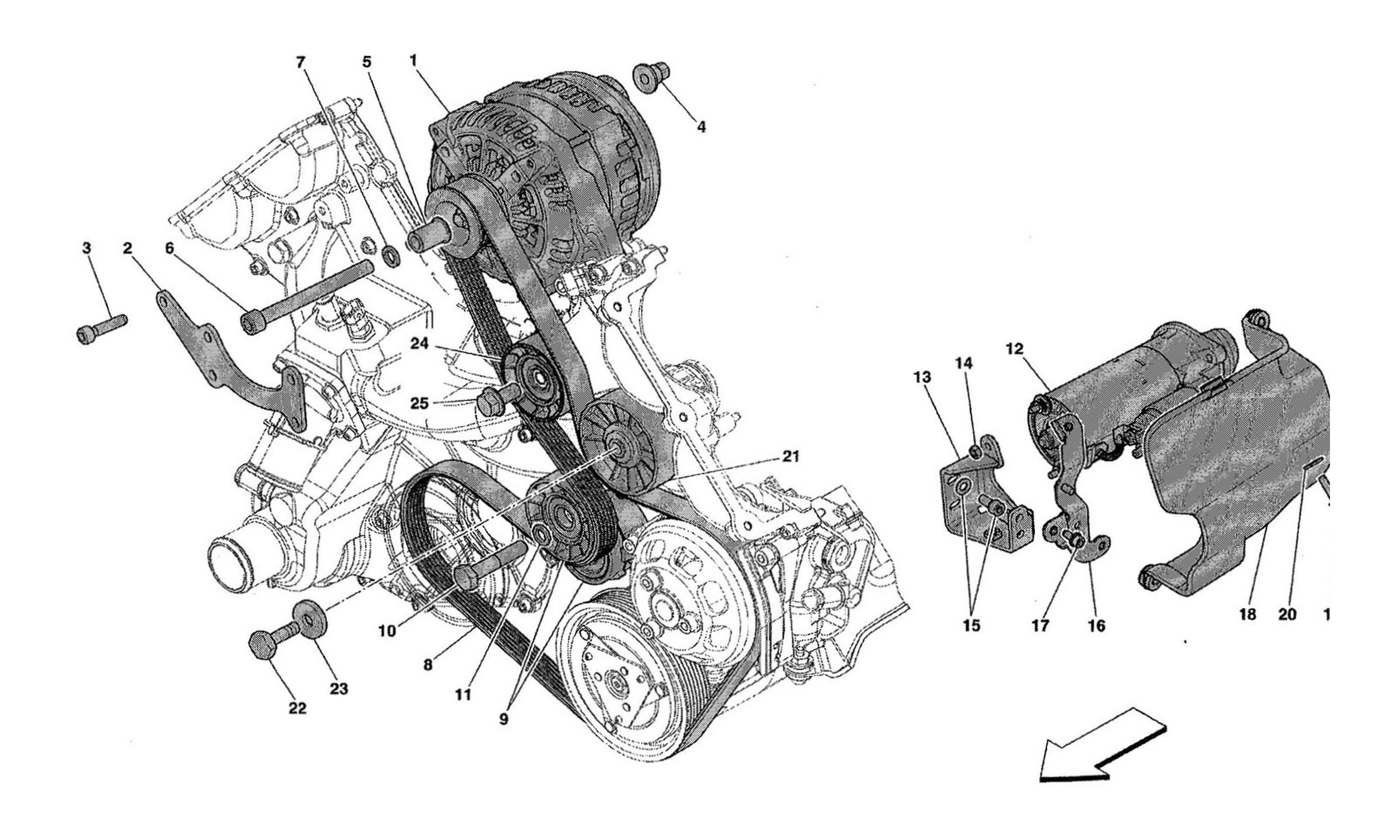 Schematic: Alternator - Starter Motor
