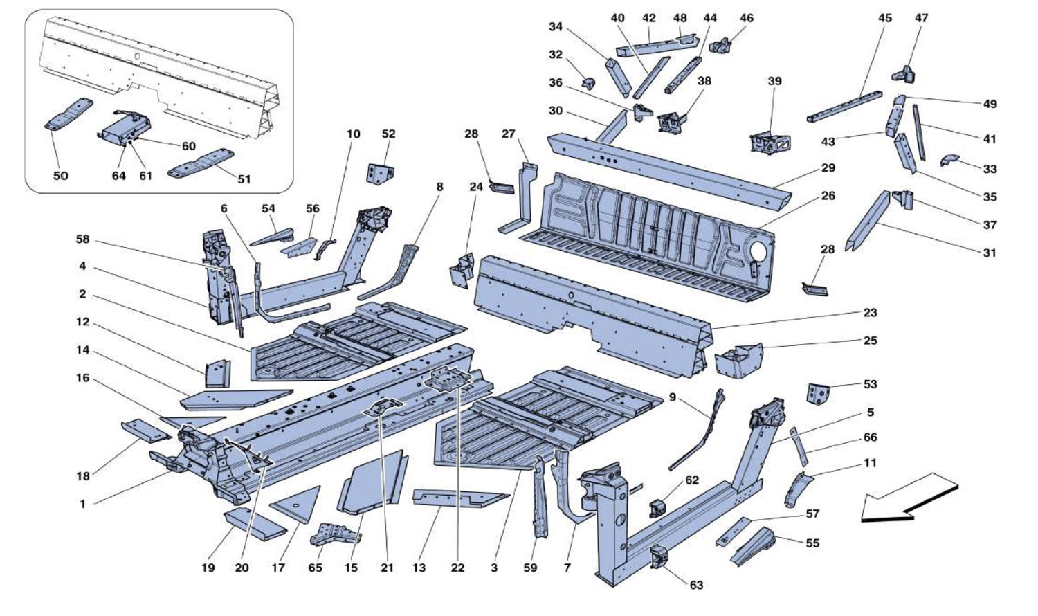 Schematic: Central Side Elements And Plates