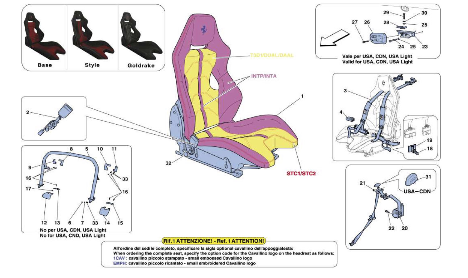 Schematic: Seats