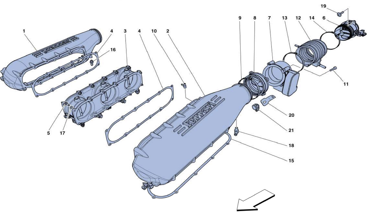 Schematic: Air Intake Manifold Cover