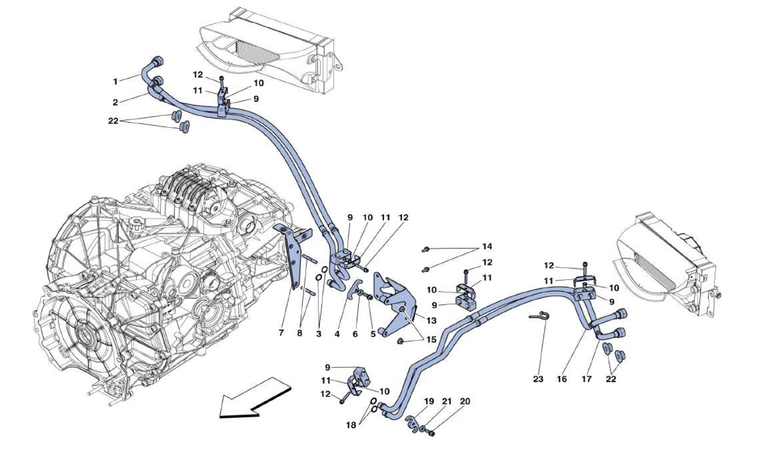 Schematic: Gearbox Lubrification