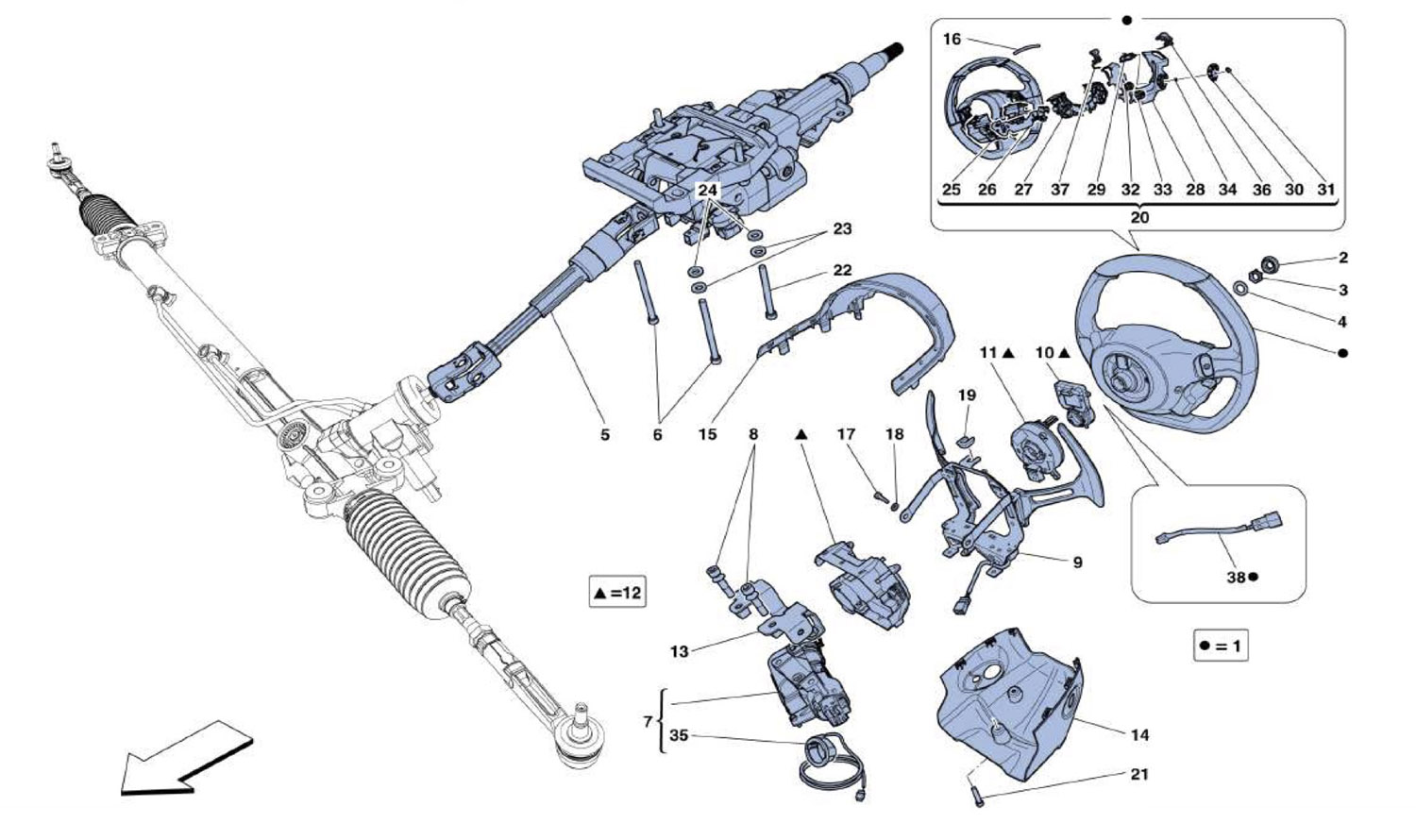 Schematic: Steering Column