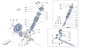 Front Suspension - Shock Absorber And Brake Disc