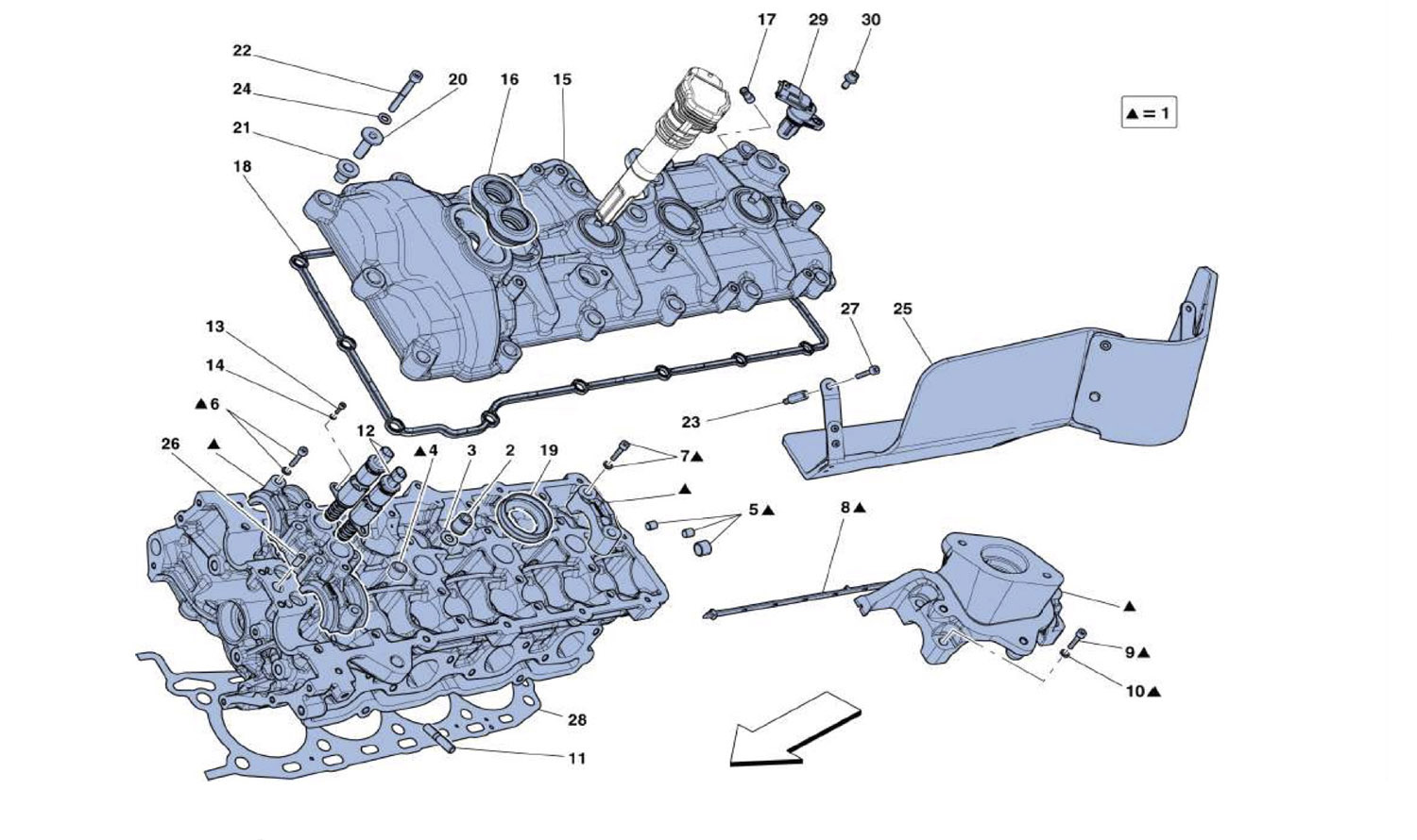 Schematic: Lh Cylinder Head