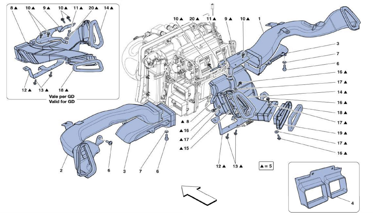 Schematic: Heater Matrix Ducts