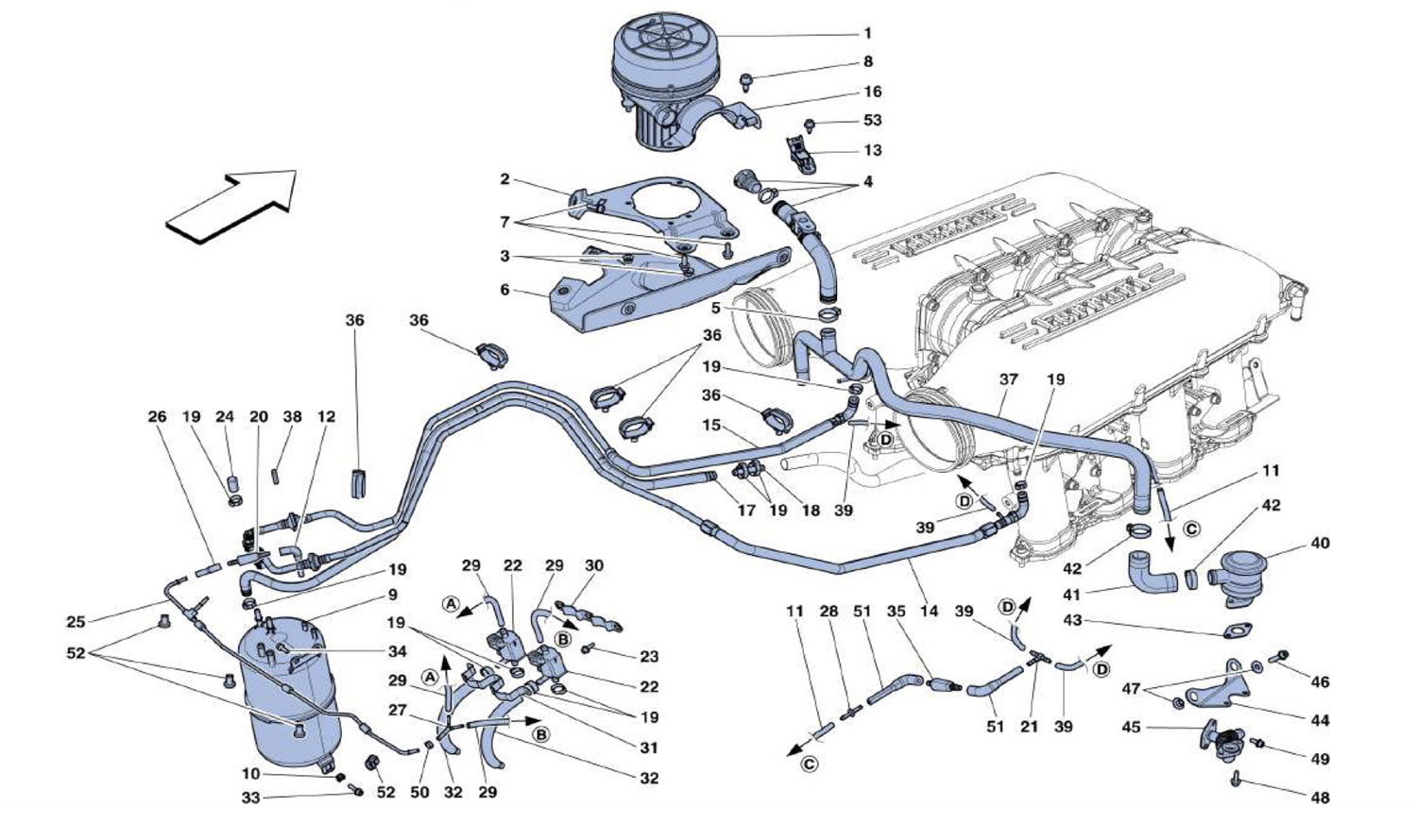 Schematic: Secondary Air Pump