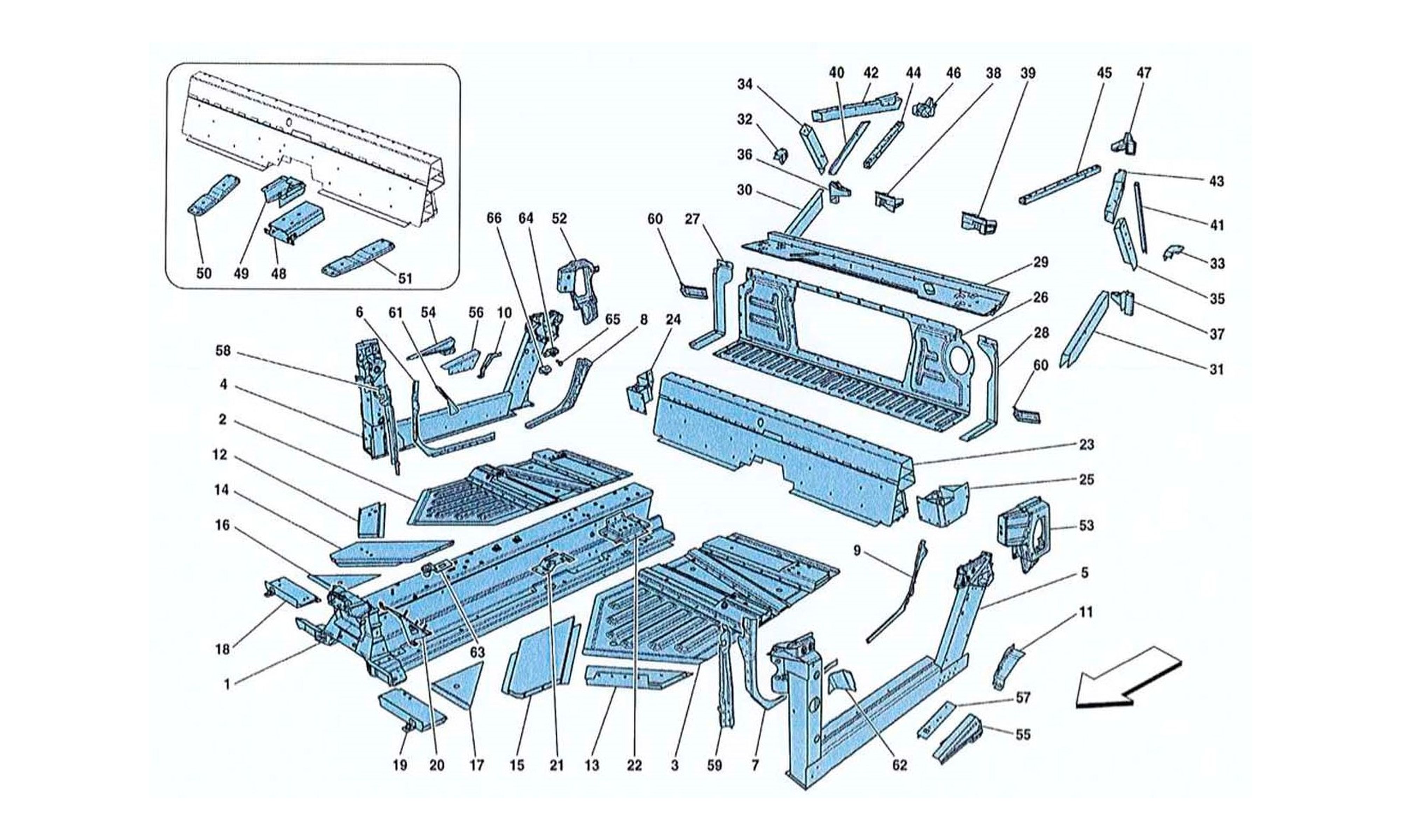 Schematic: Central Elements And Panels