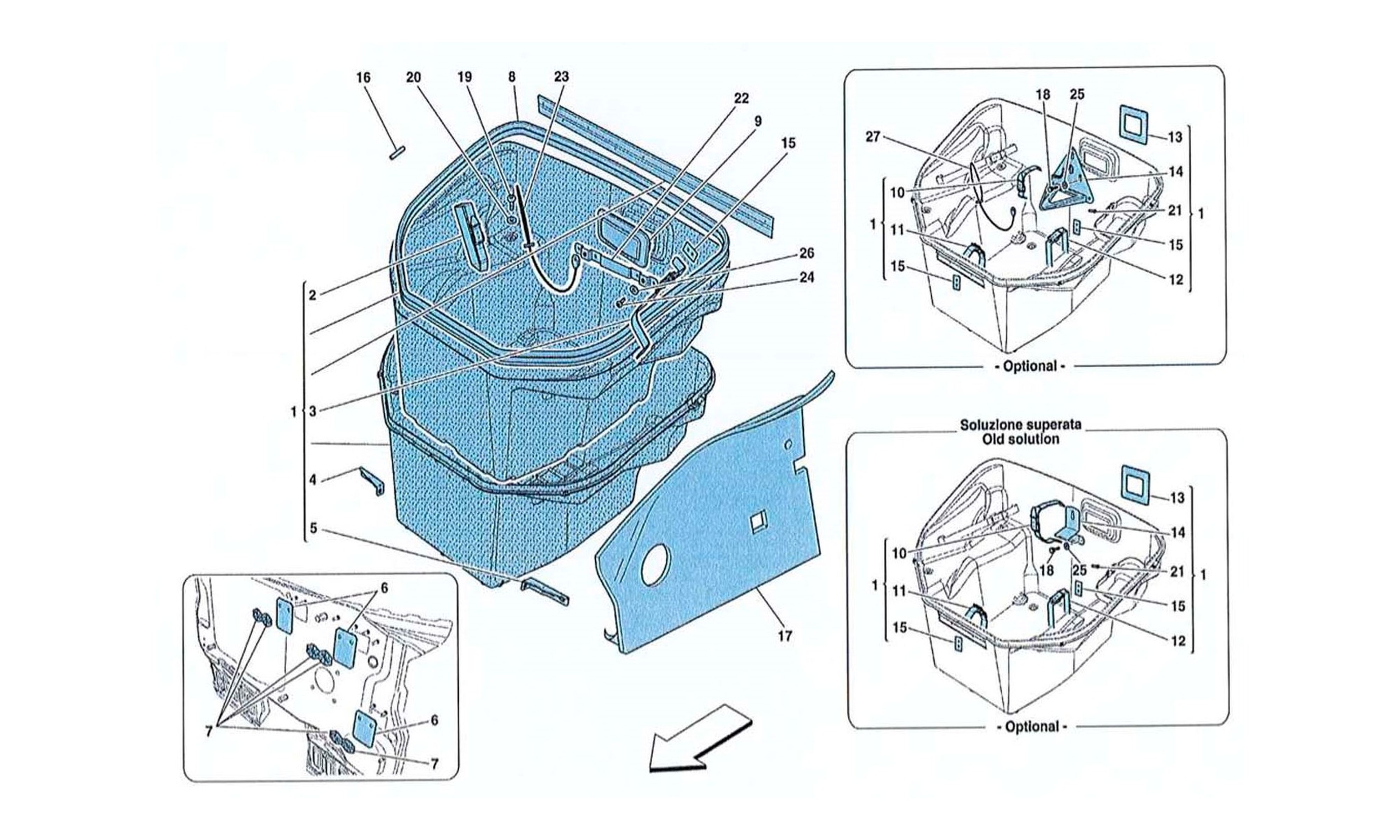 Schematic: Front Compartment Trim