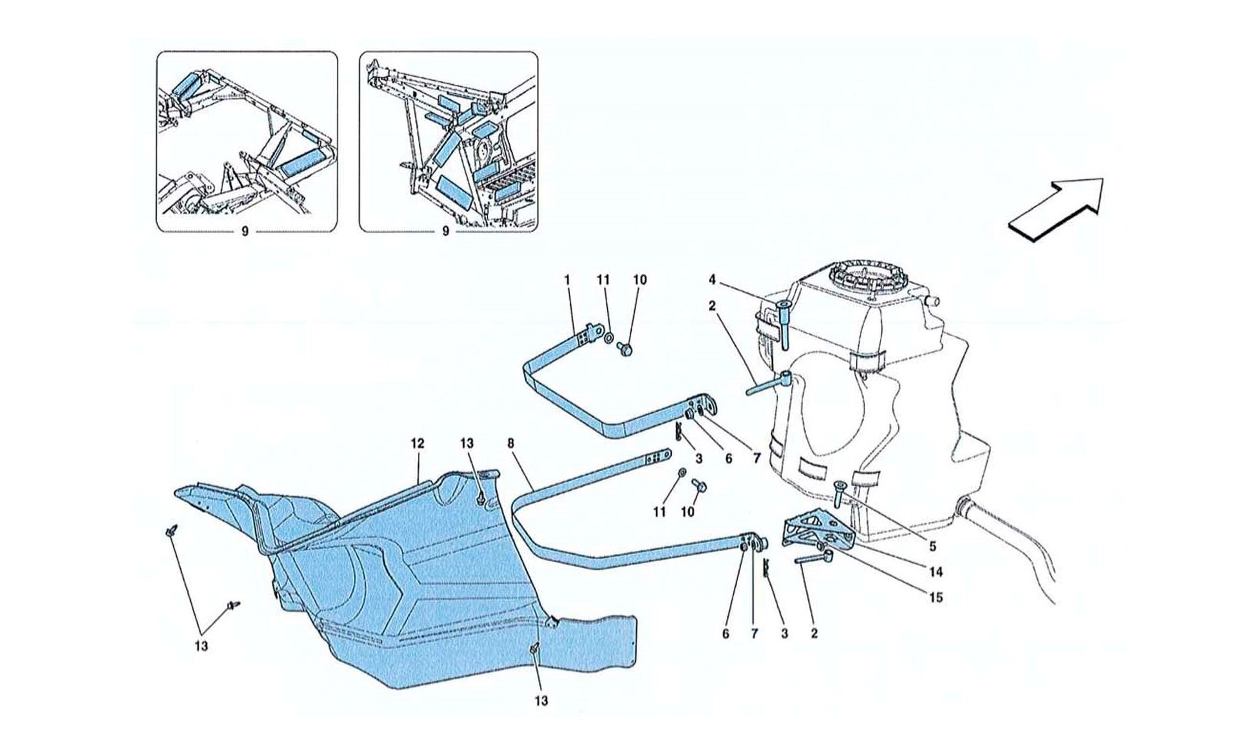 Schematic: Fuel Tanks Fasteners And Guards