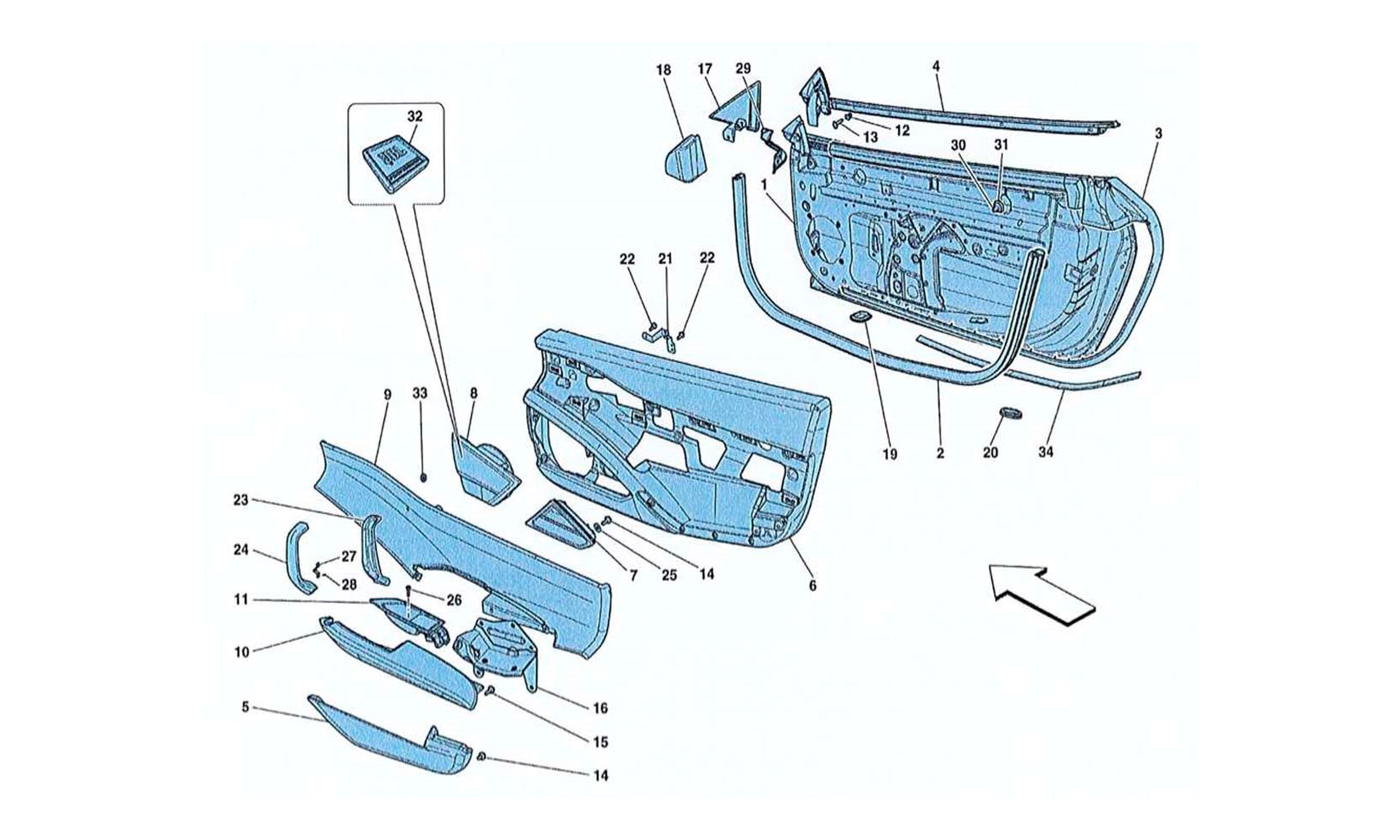 Schematic: Doors Substructure And Trim