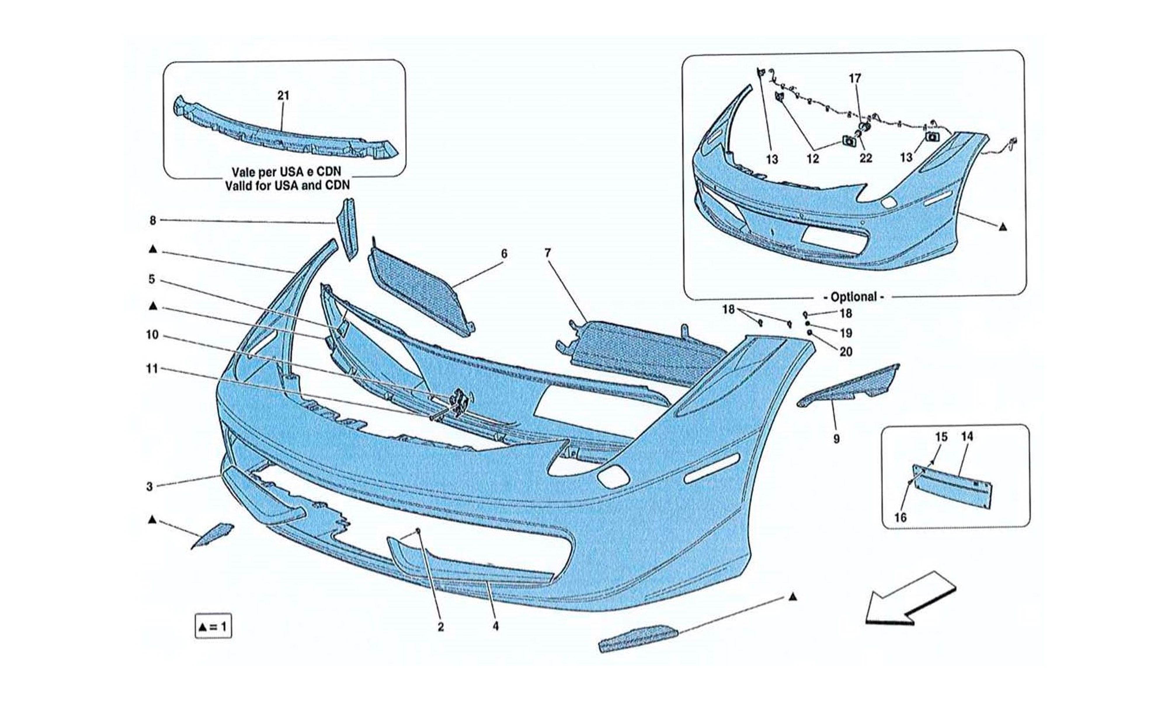 Schematic: Front Bumper