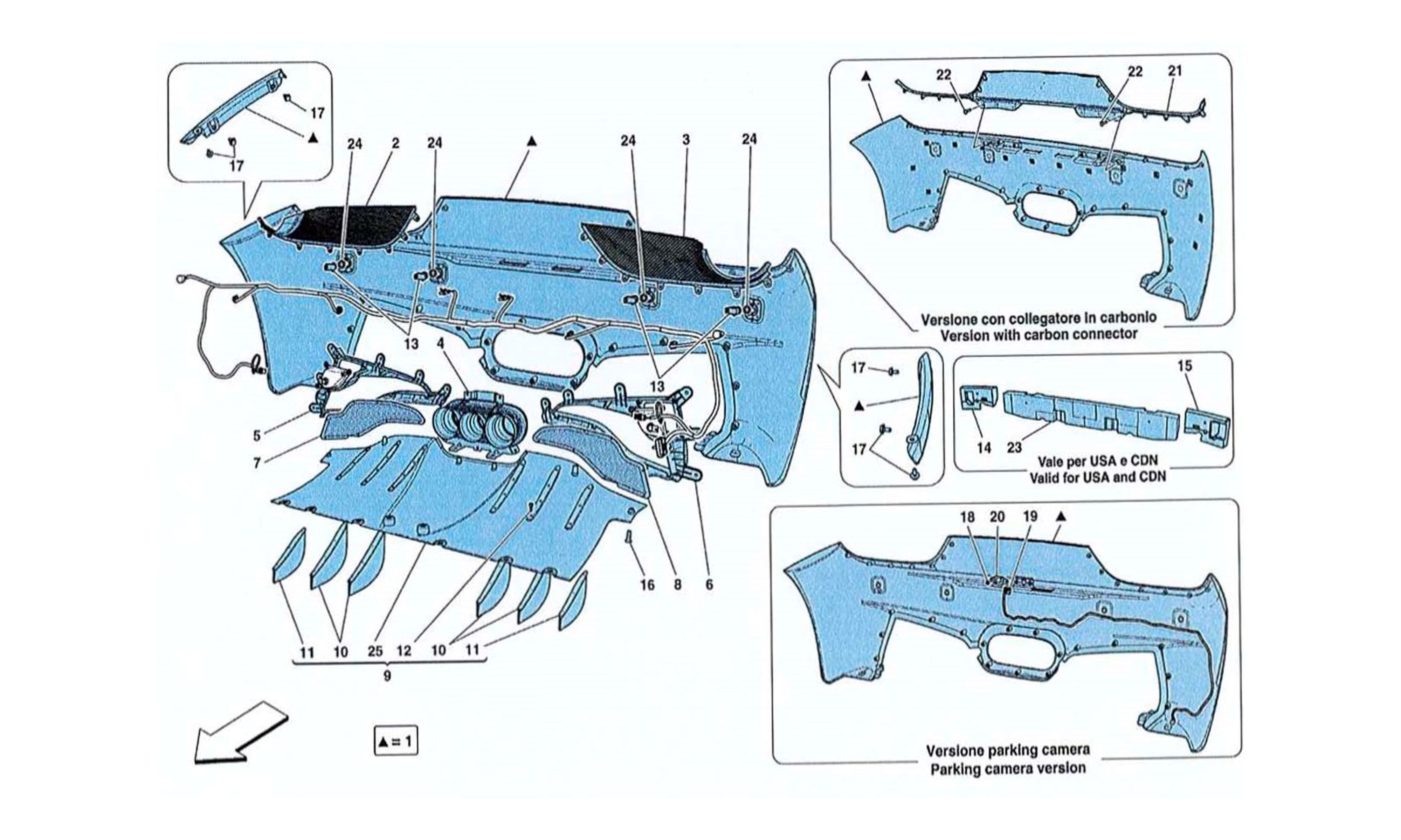 Schematic: Rear Bumper