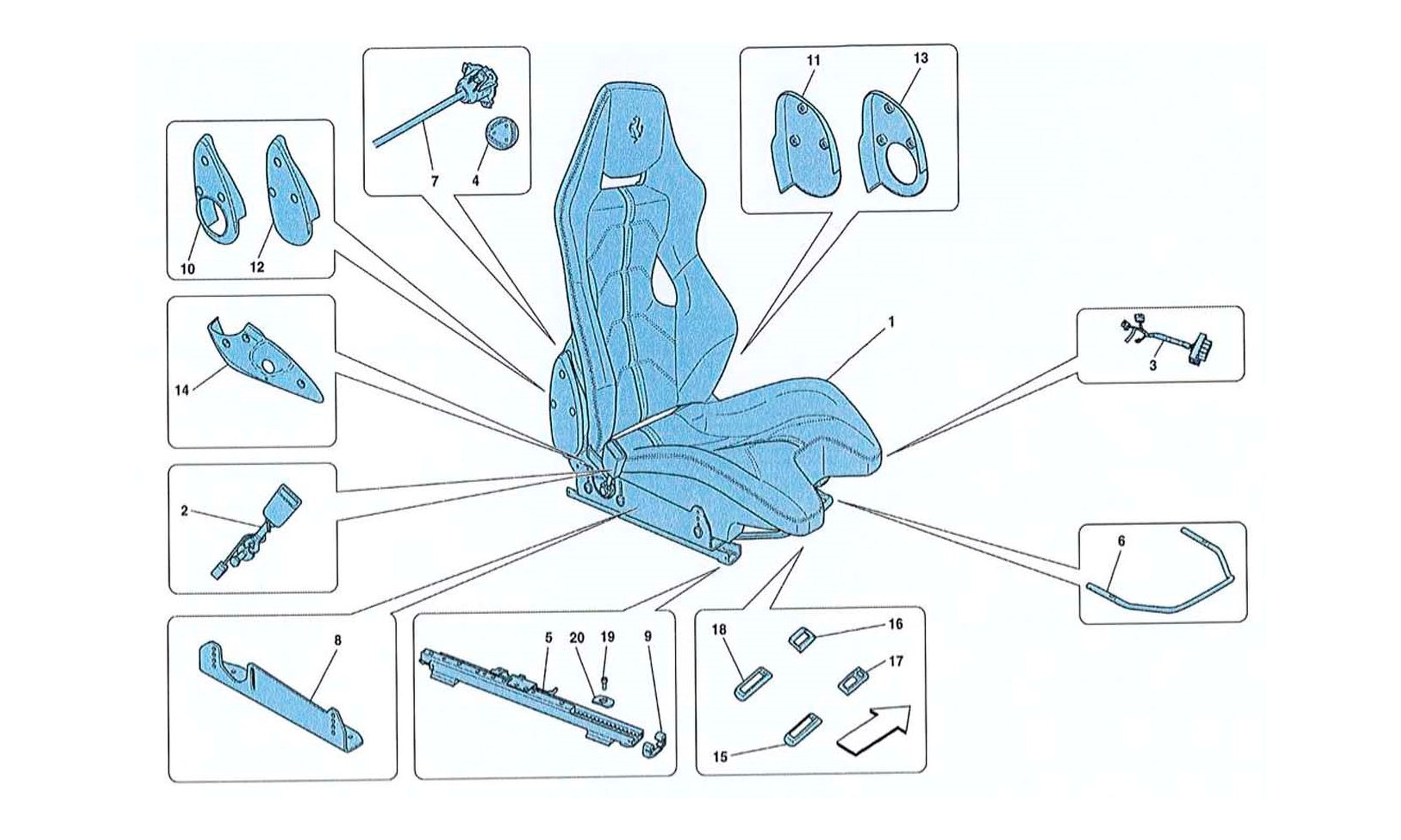 Schematic: Racing Seat