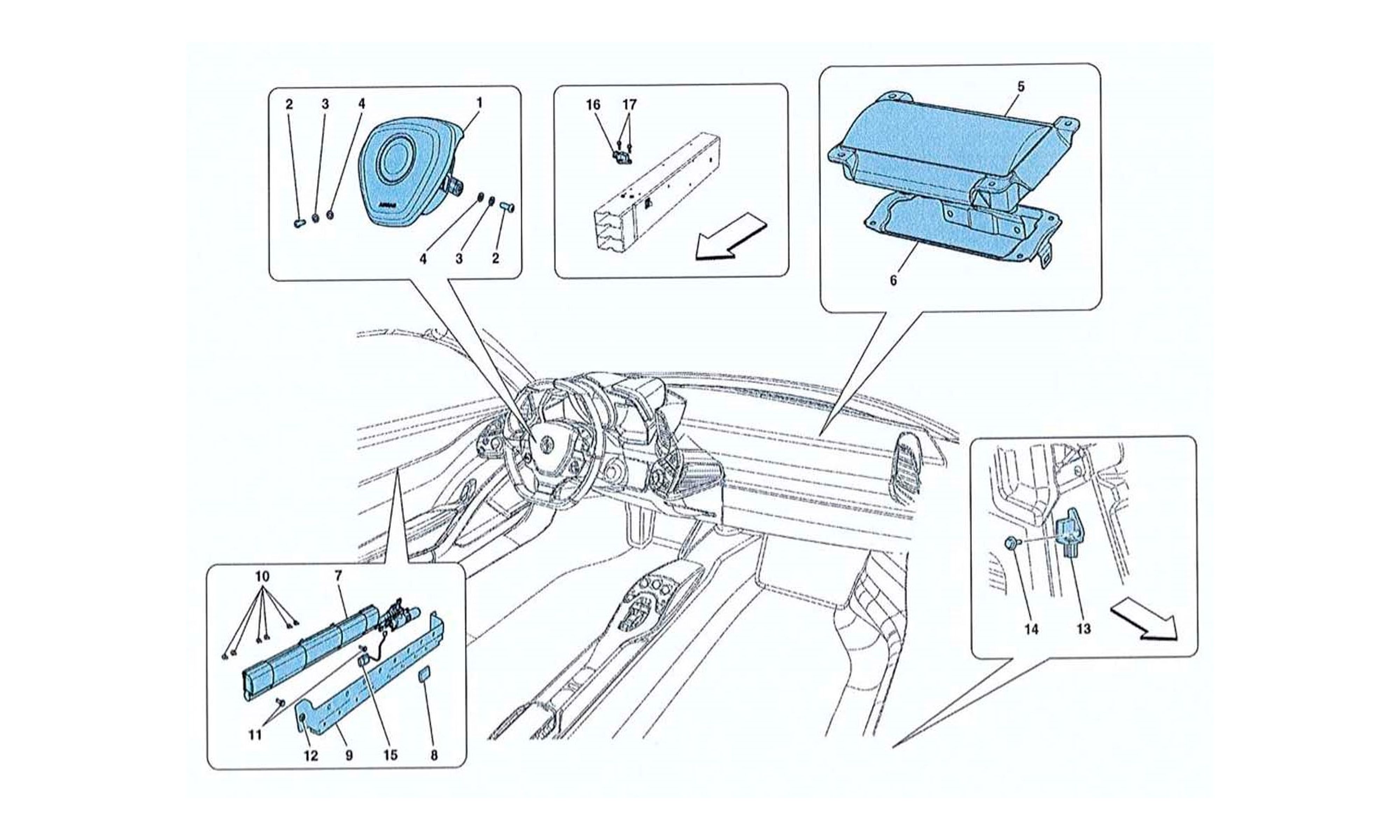 Schematic: Airbags