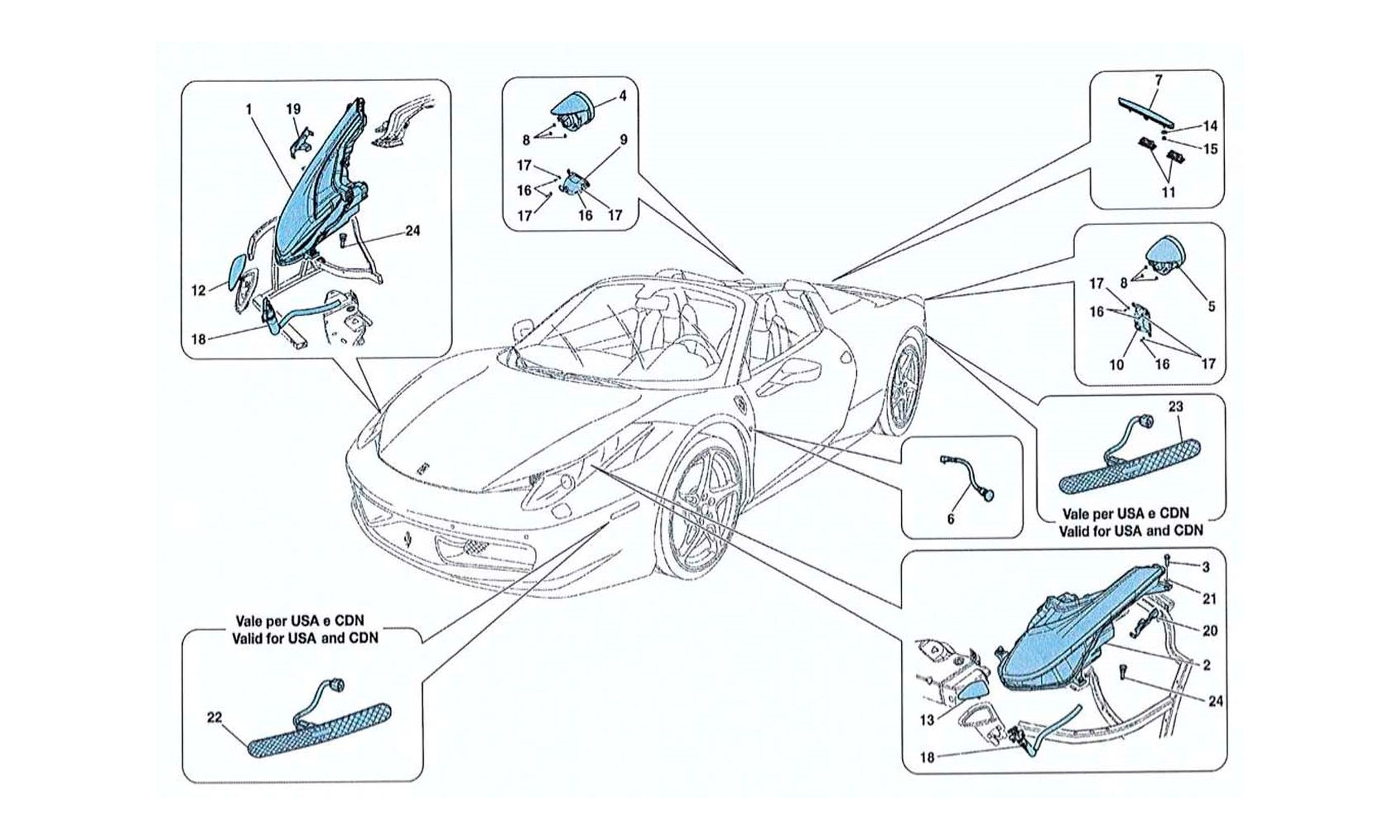 Schematic: Headlights And Taillights