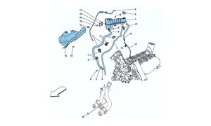 Cooling Header Tank And Pipes