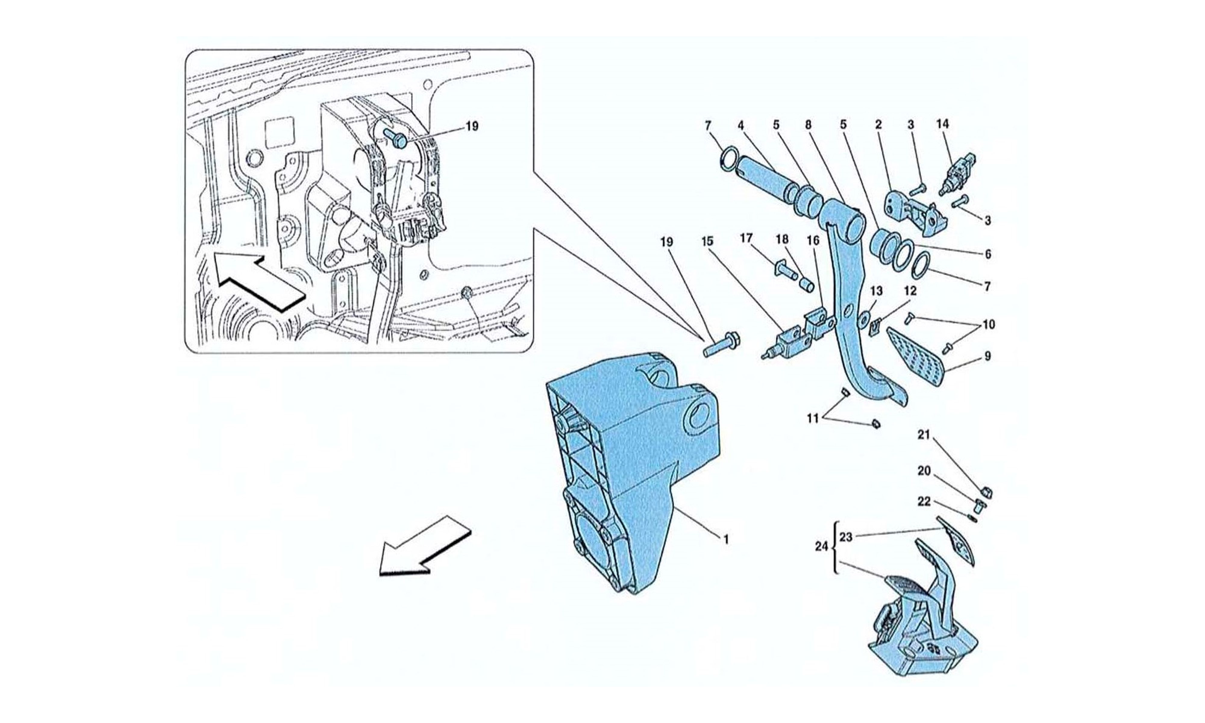 Schematic: Complete Pedal Board Assebly