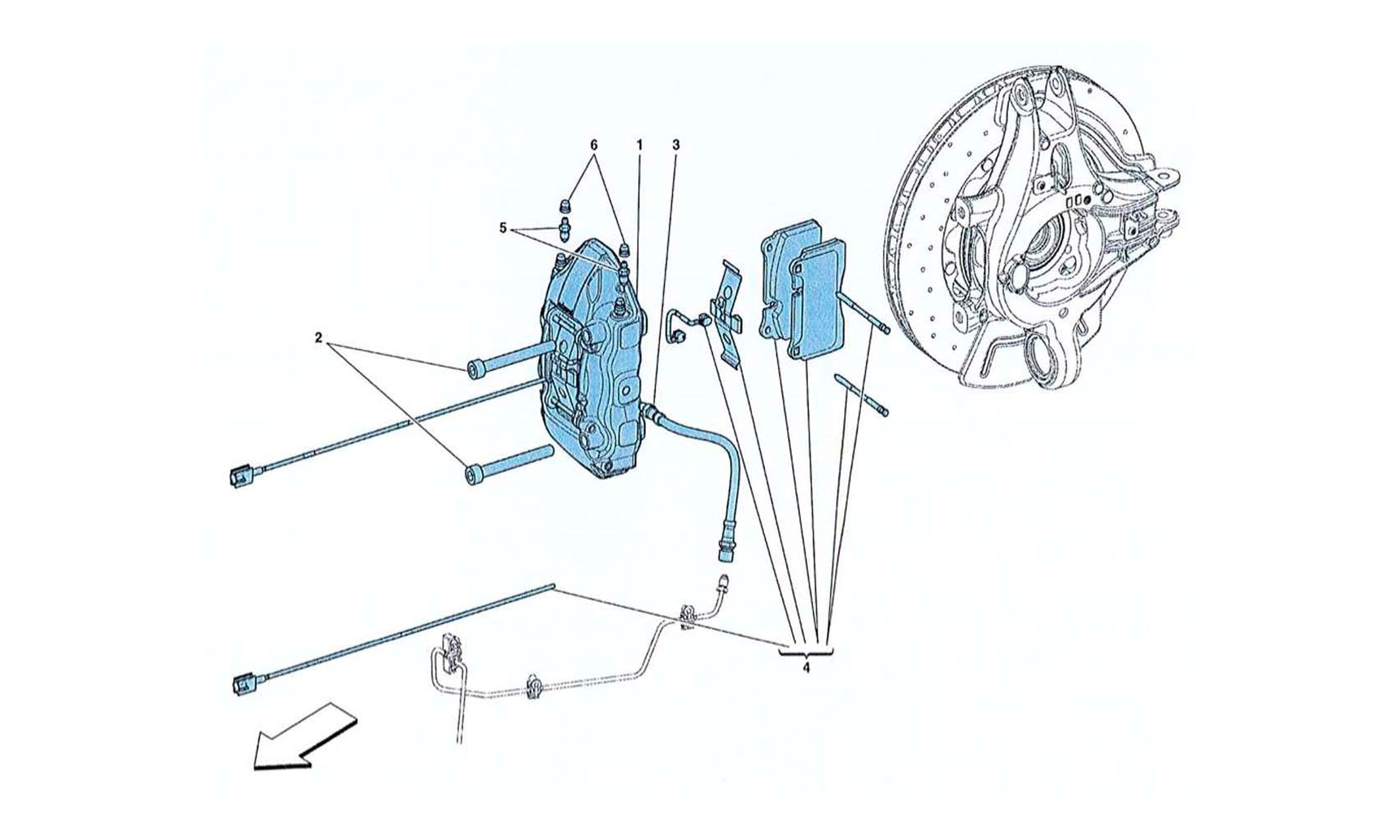 Schematic: Rear Brake Callipers