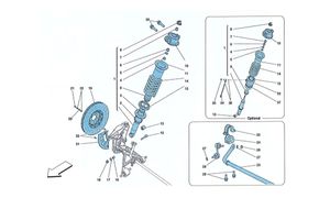 Front Suspension Shock Absorber And Brake Disc