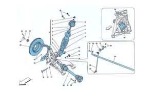 Rear Suspension Shock Absorber And Brake Disc