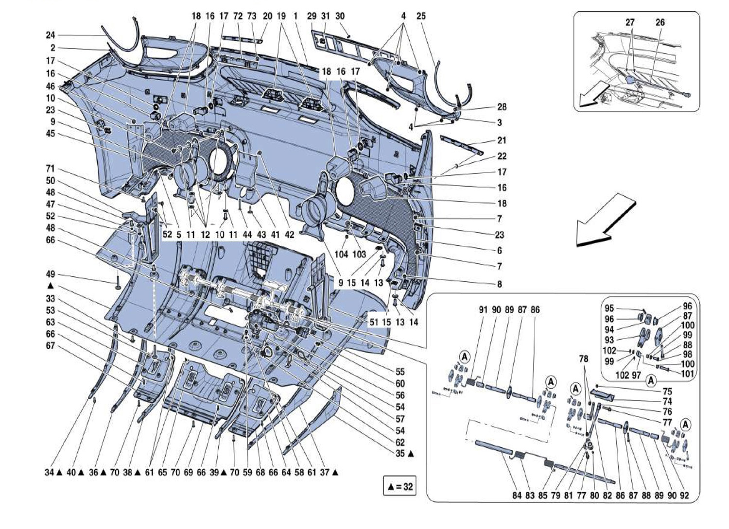 Schematic: Rear Bumper