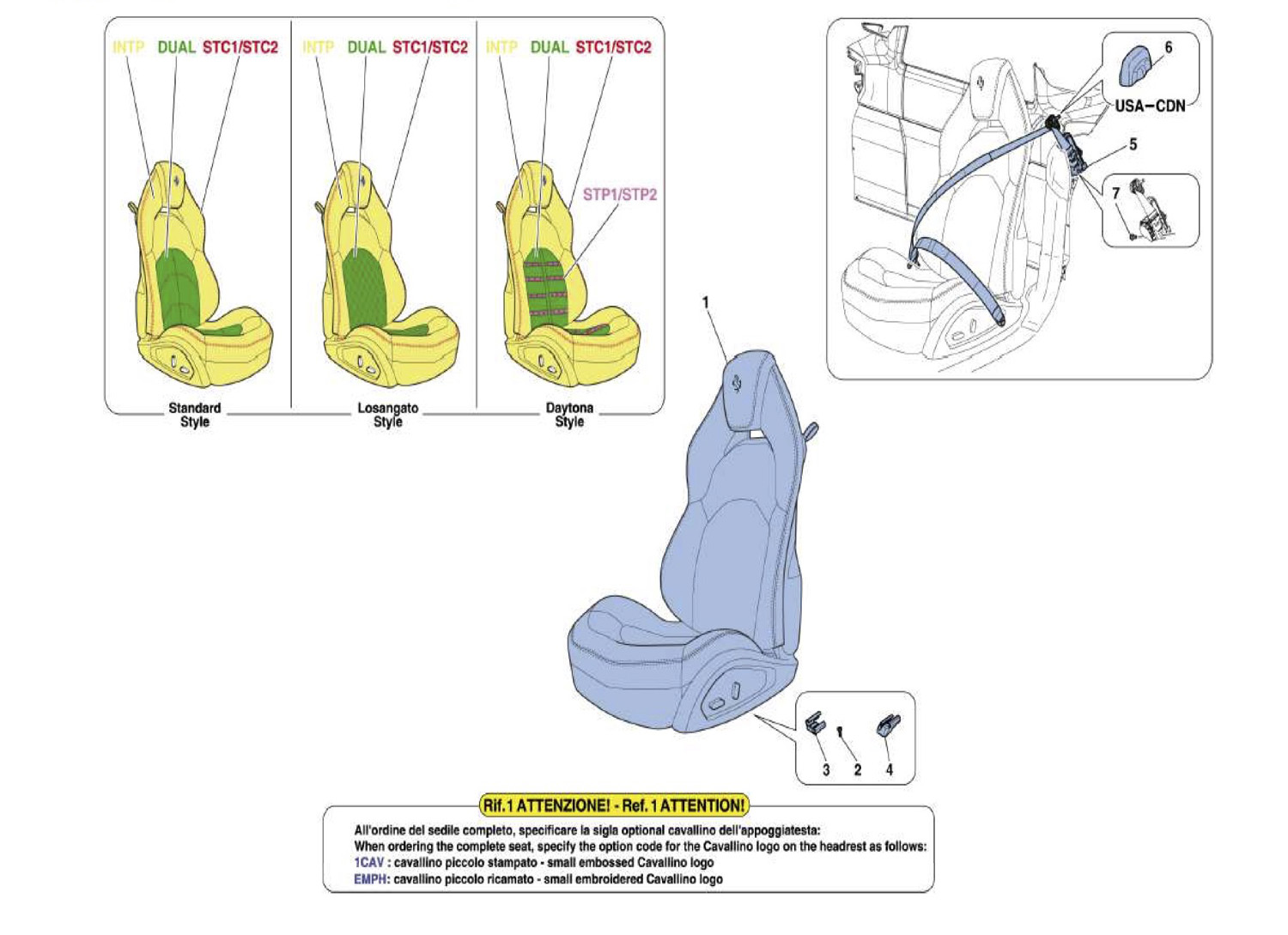 Schematic: Seats