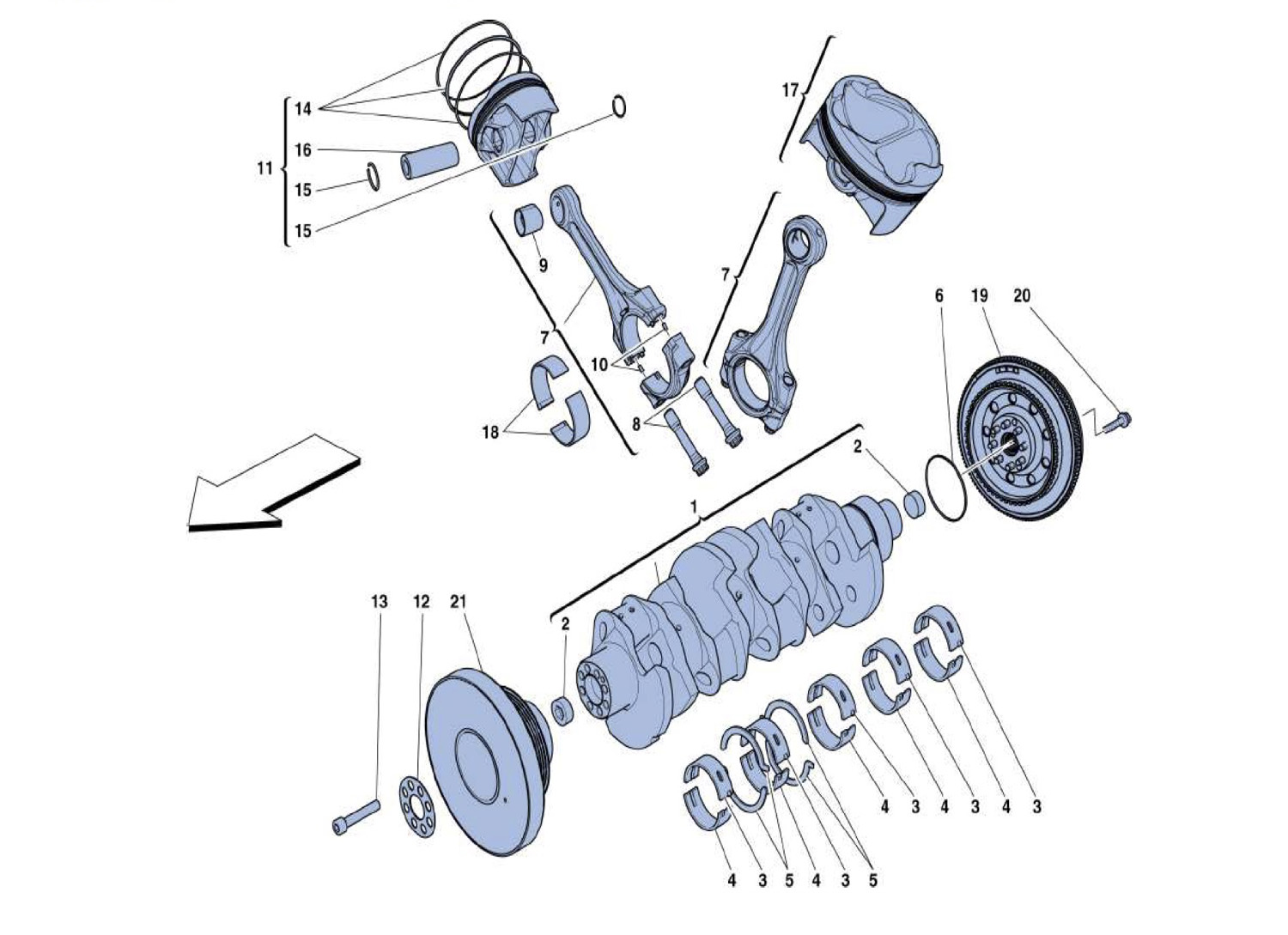 Schematic: Crankshaft