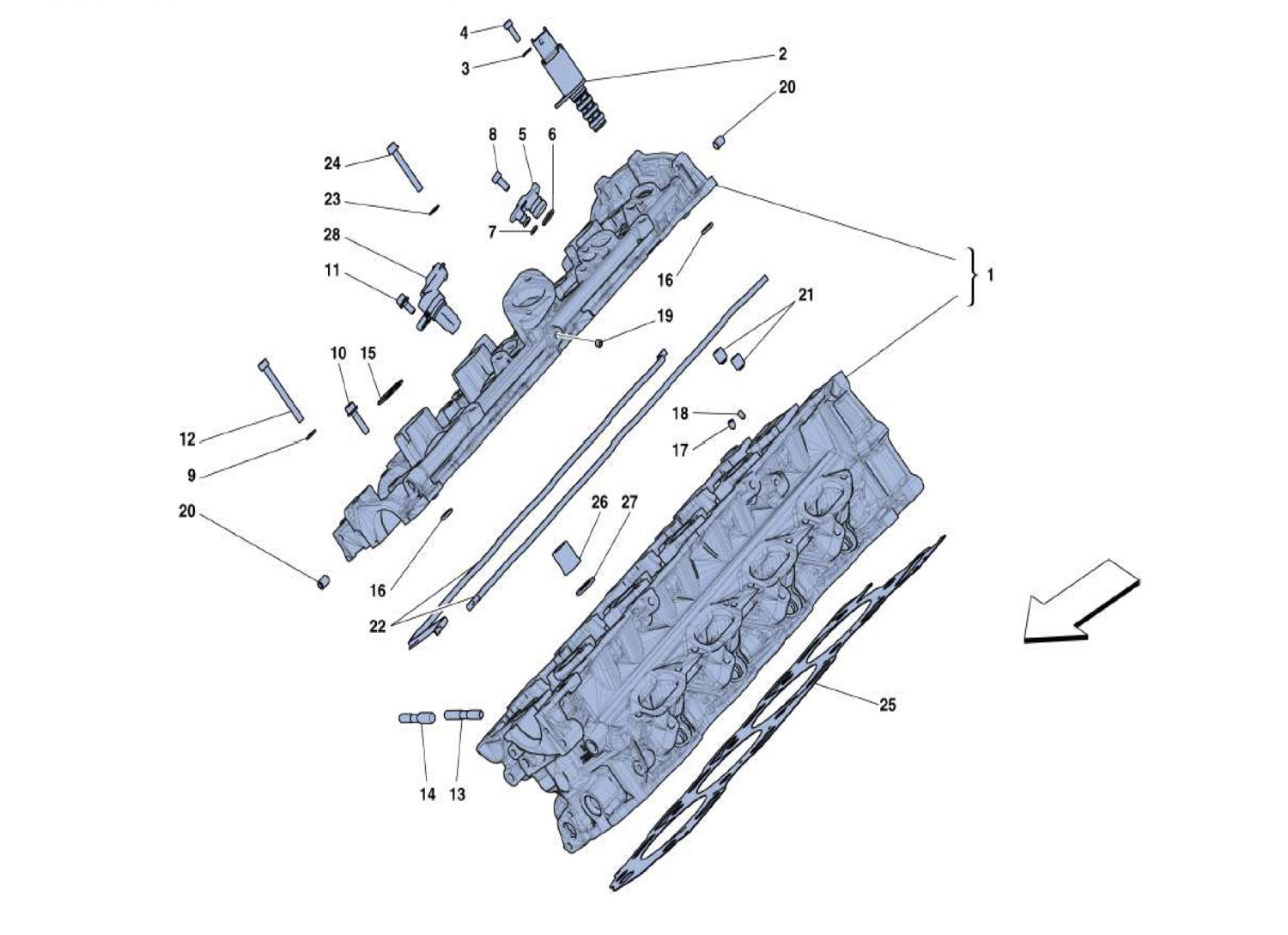 Schematic: Rh Cylinder Head