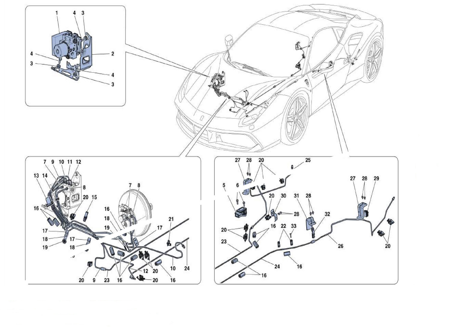 Schematic: Brake Lines