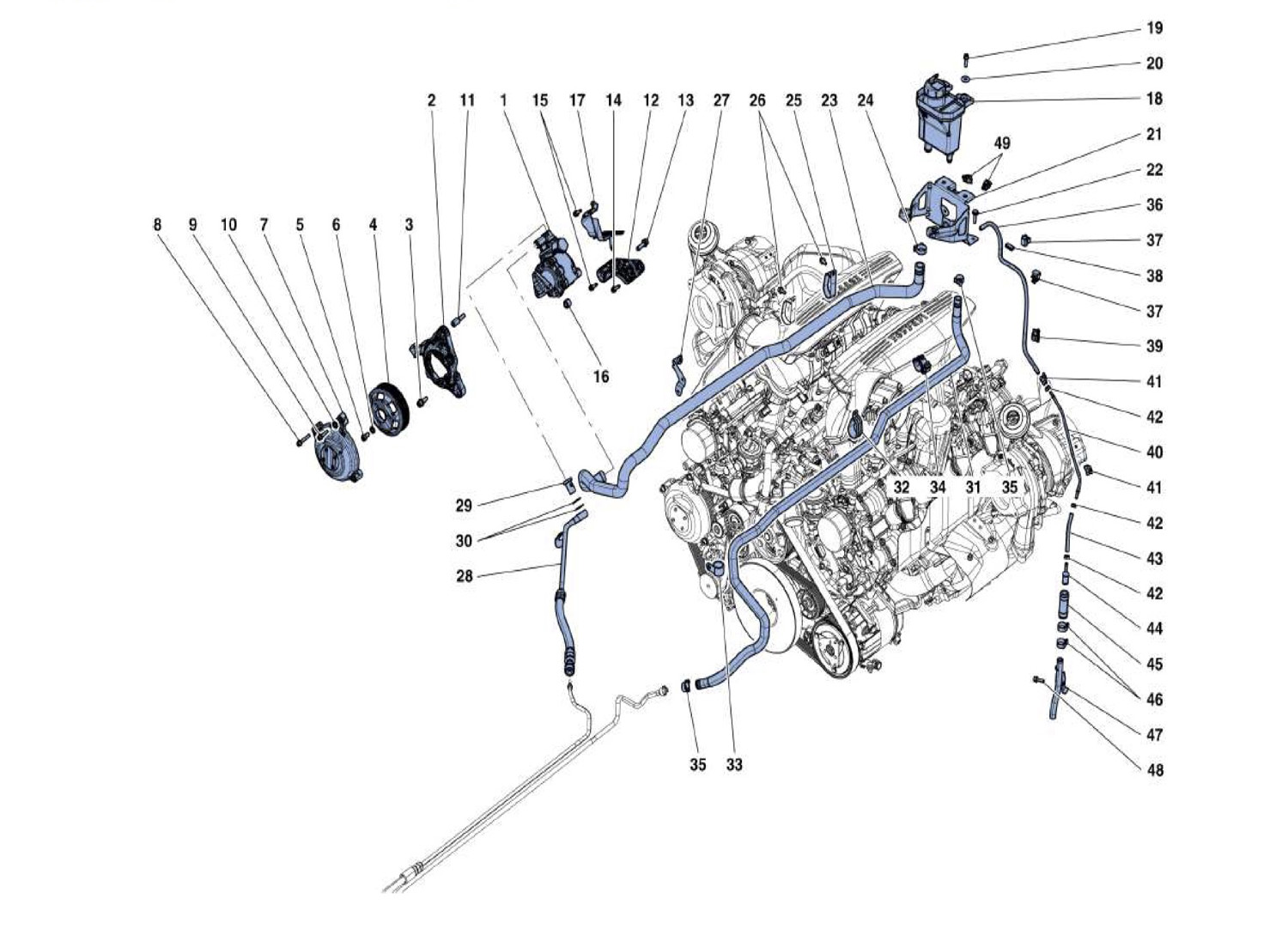 Schematic: Power Steering Pump