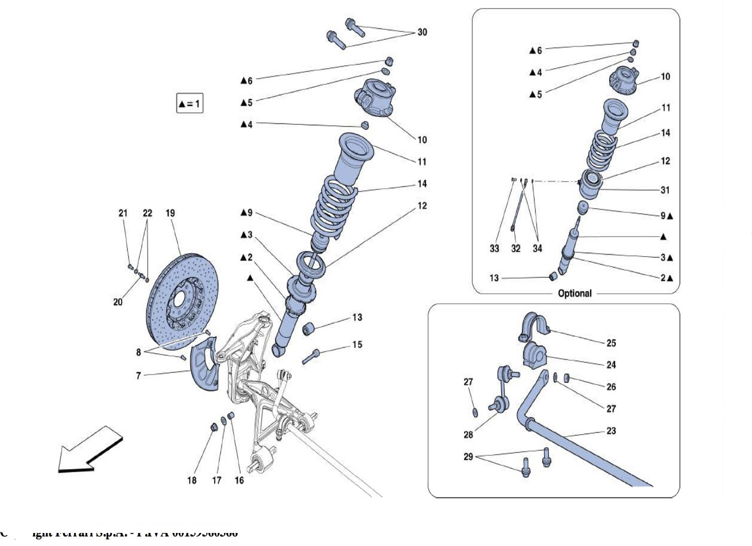 Schematic: Front Shock Absorbers