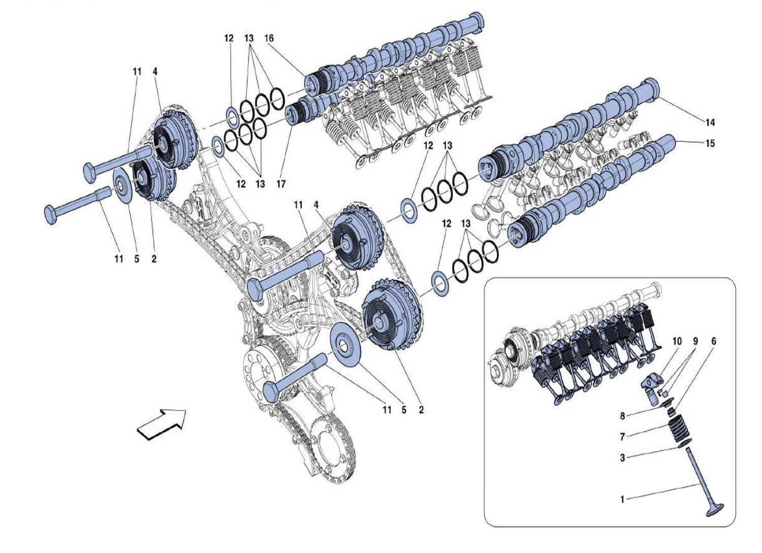 Schematic: Camshafts