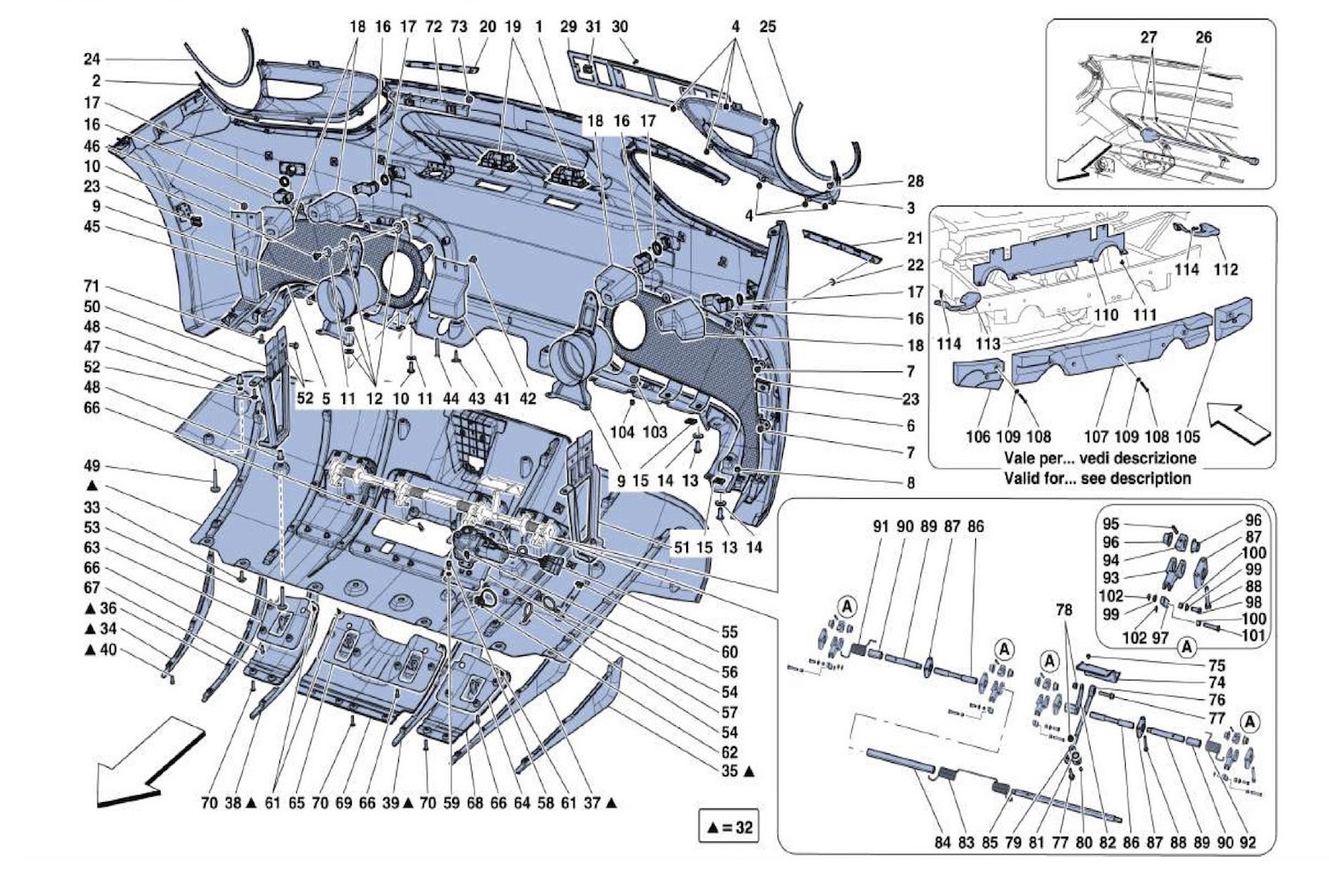 Schematic: Rear Bumpers