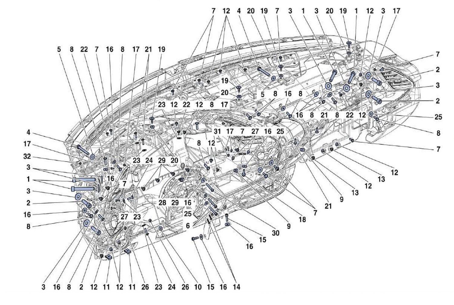 Schematic: Dashboard Fixings