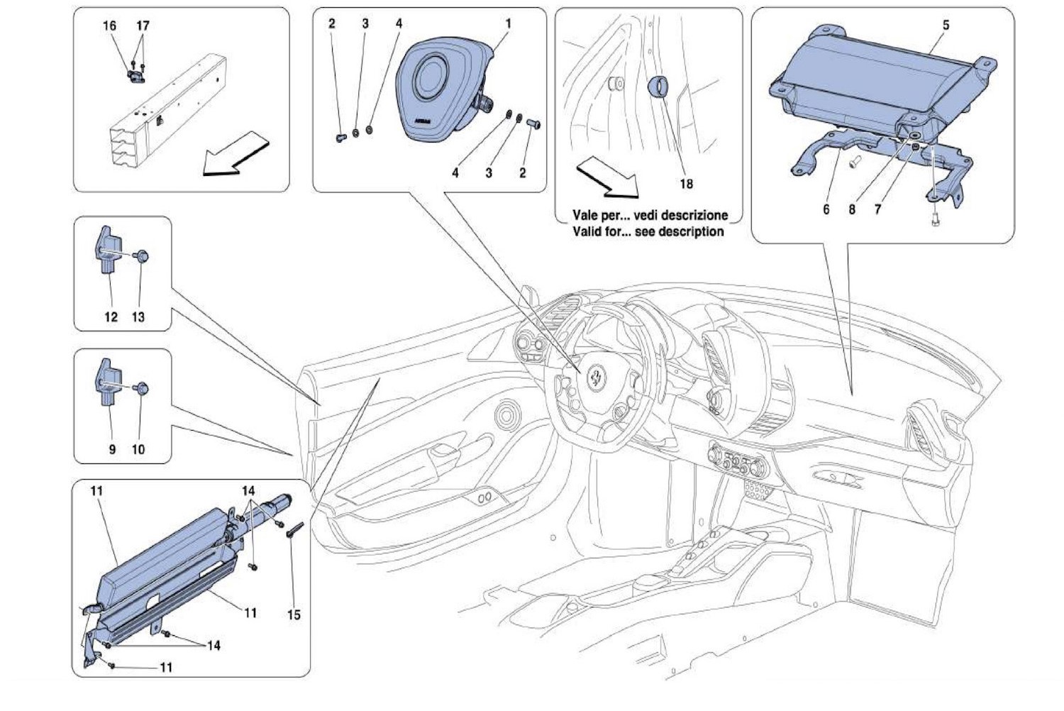 Schematic: Airbags