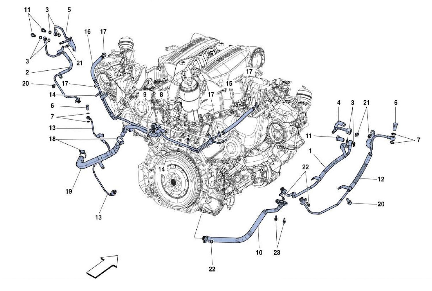 Schematic: Turbo Hoses