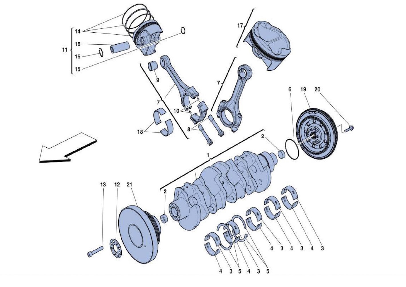 Schematic: Crankshaft