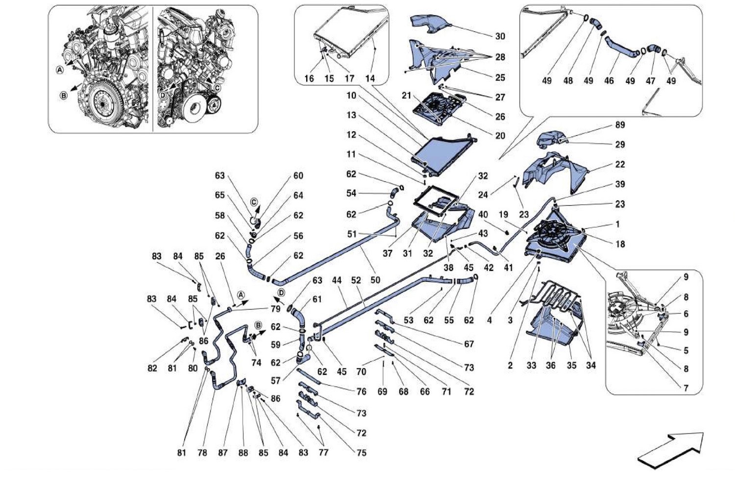 Schematic: Water Radiators