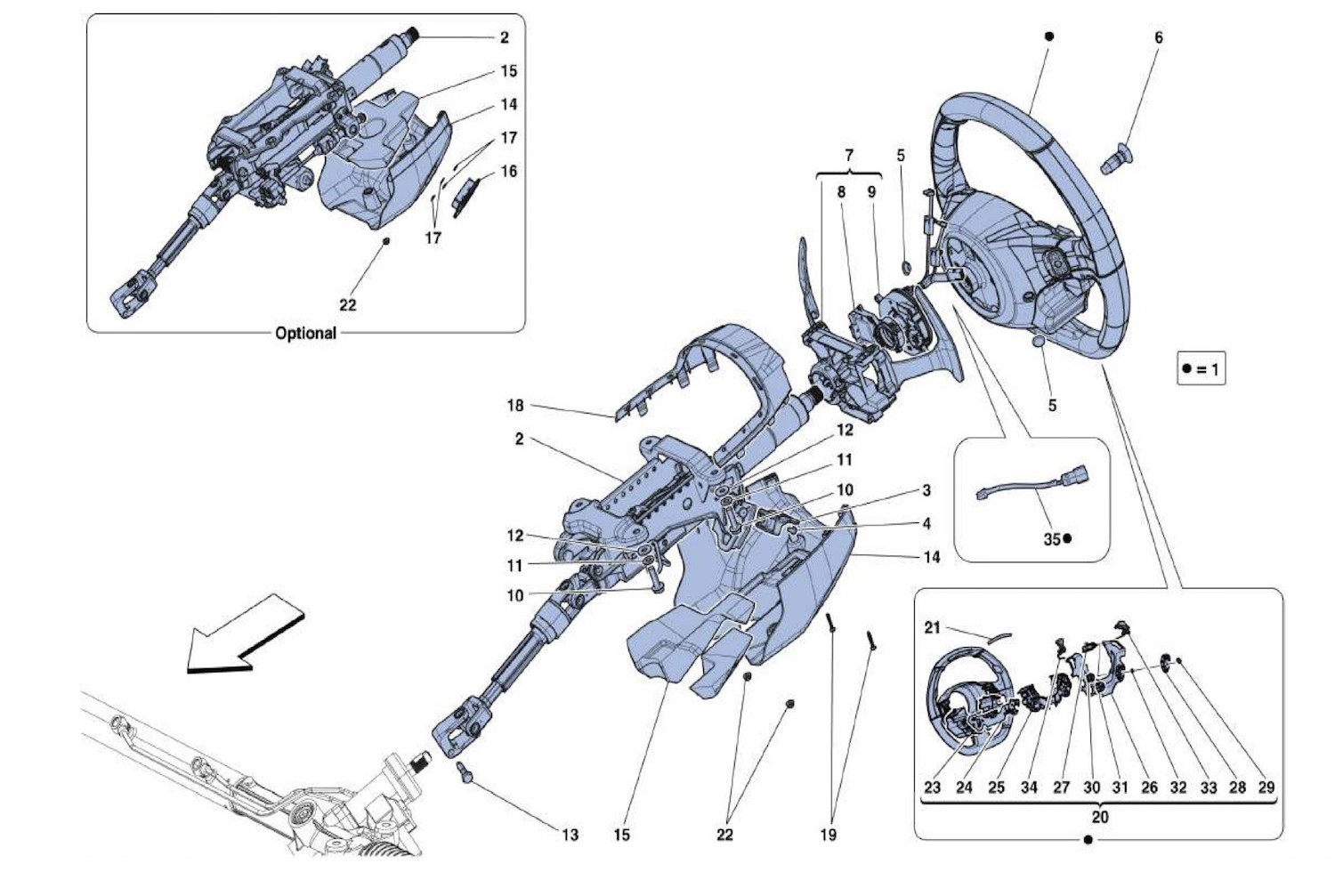 Schematic: Steering Column