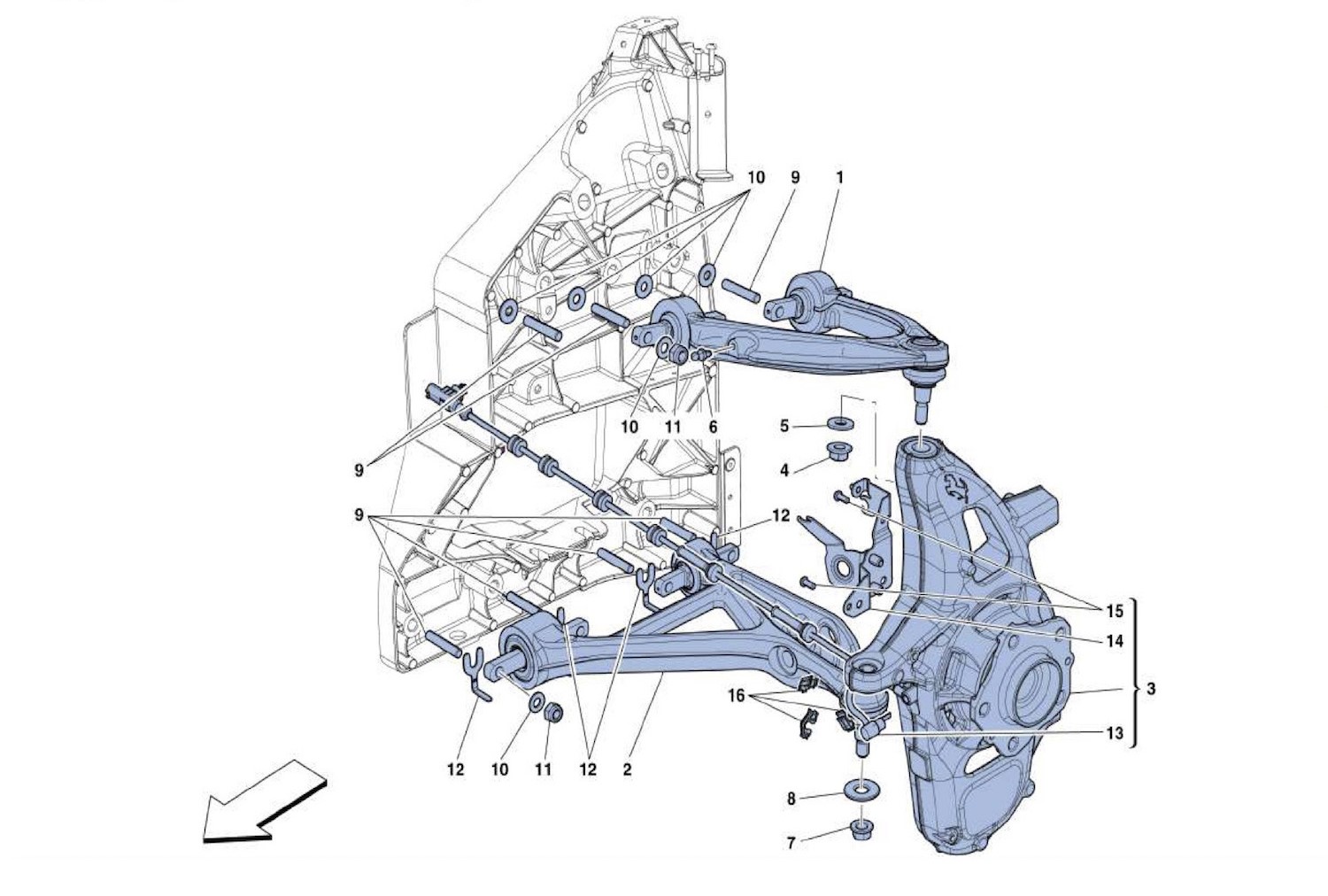 Schematic: Front Suspension