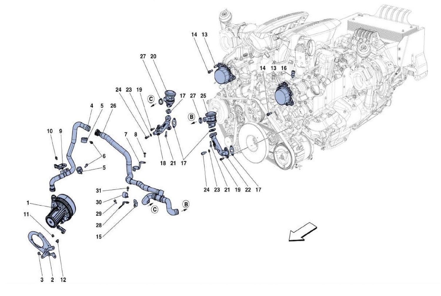 Schematic: Secondary Air System