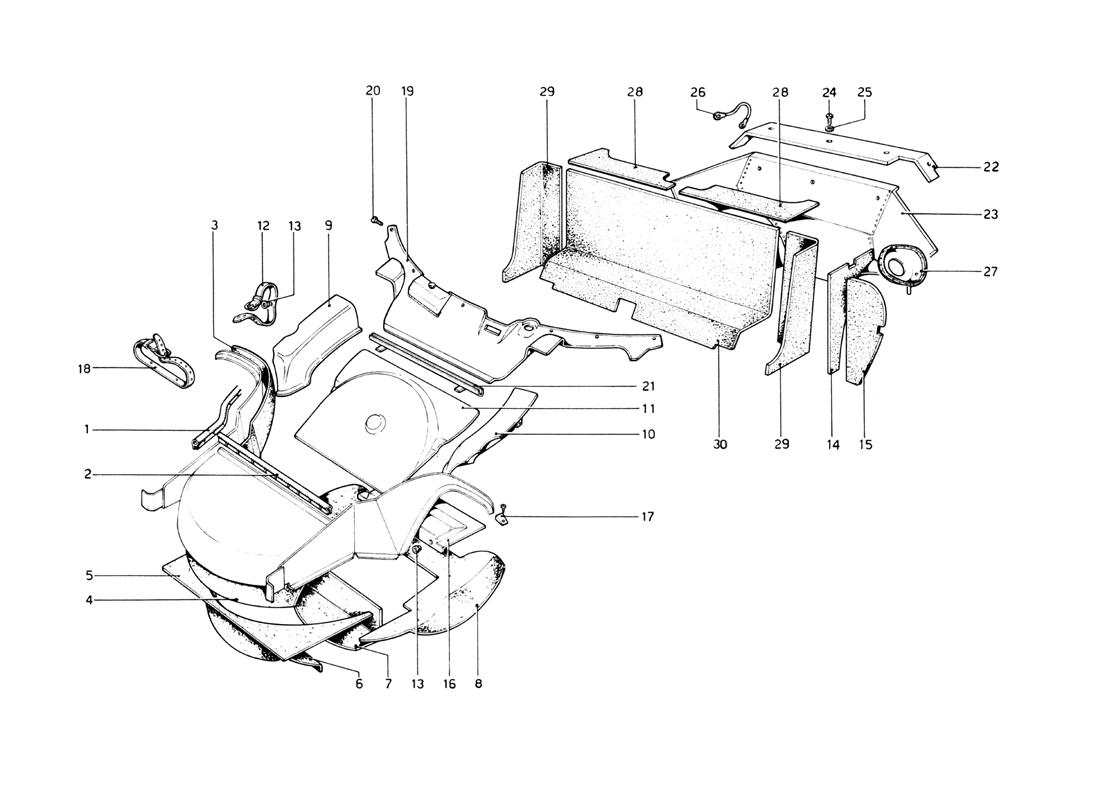 Schematic: Insulating Material And Bulkheads