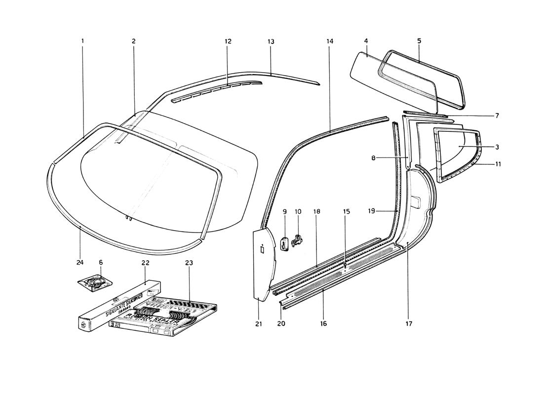 Schematic: Fixed Glass