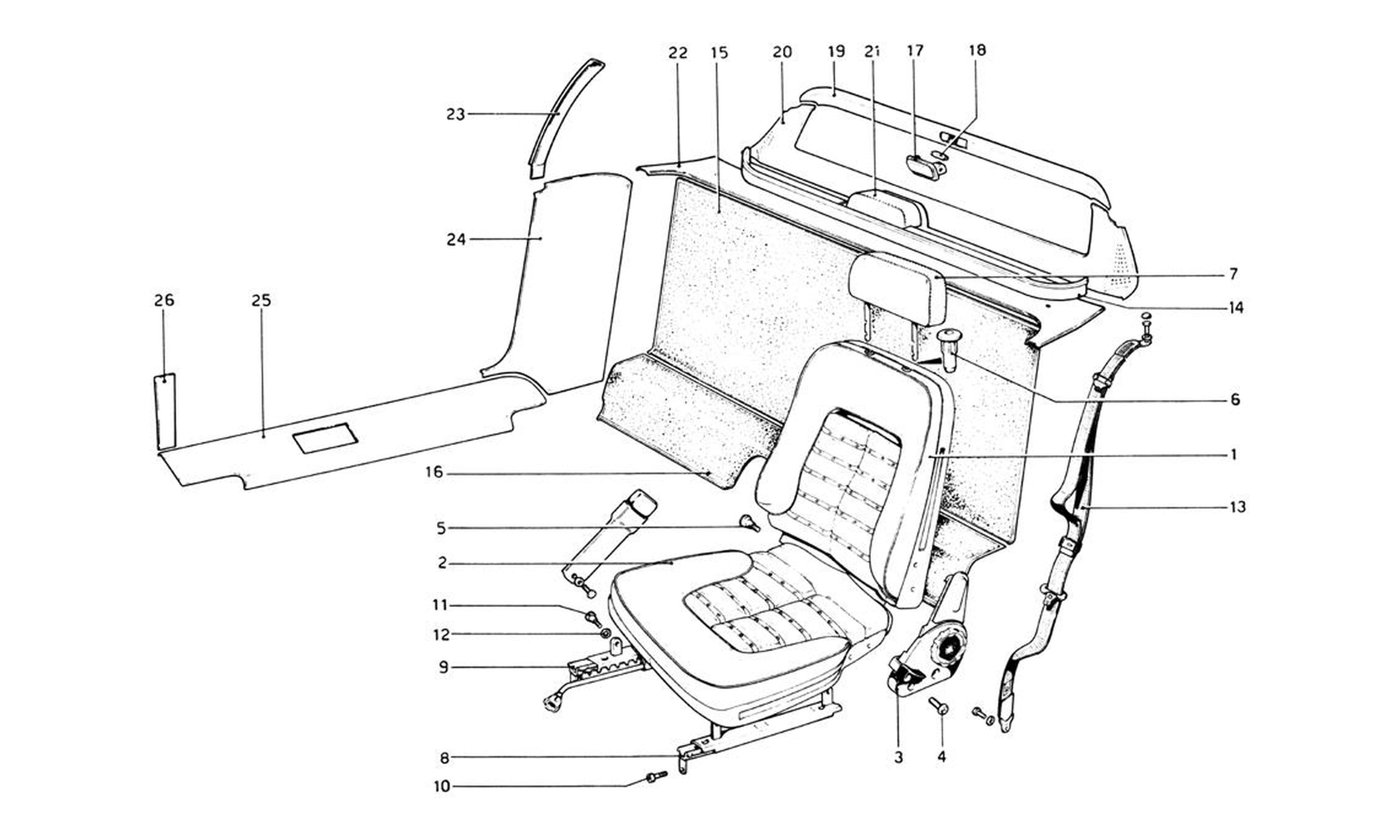 Schematic: Interior Trim, Accessories And Seats