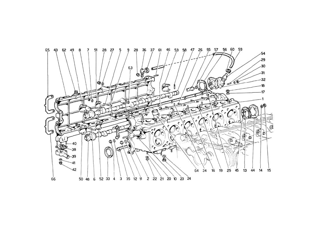 Schematic: Cylinder Head (Right)