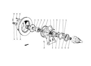 Rear Suspension Hub And Brake Disc