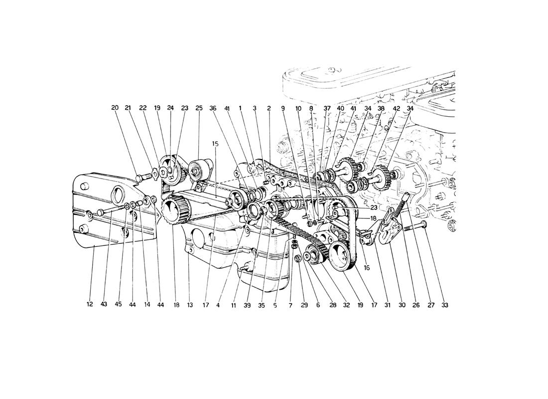 Schematic: Camshaft Drive System (Belts)