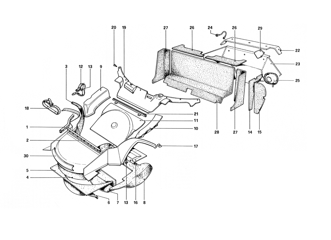 Schematic: Insulating Material And Bulkheads