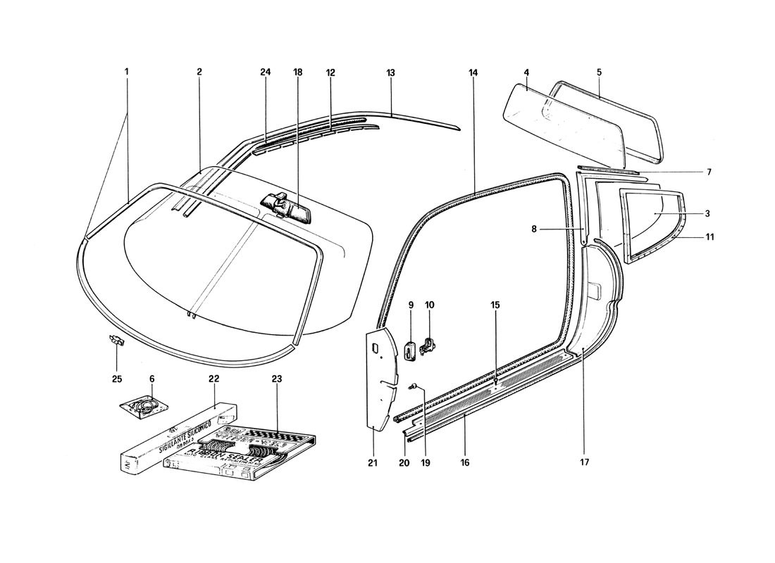 Schematic: Fixed Glass